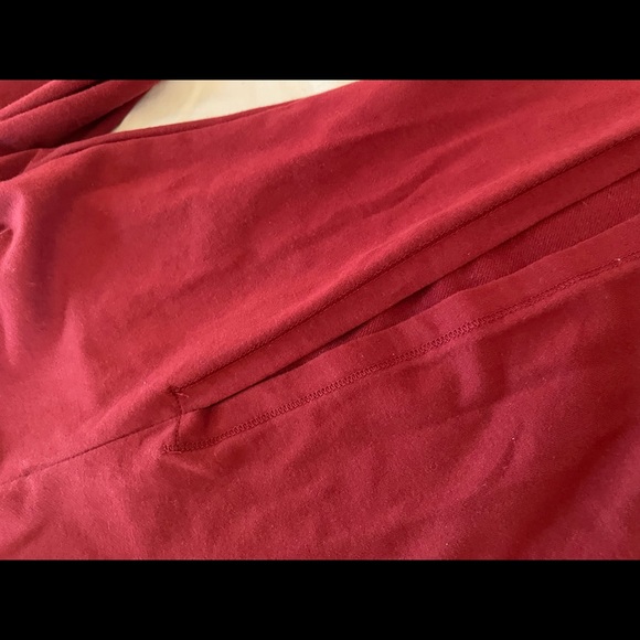 Yoga leggings w open leg, size L (fit like M) - Picture 5 of 6